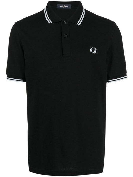 embroidered-logo polo shirt