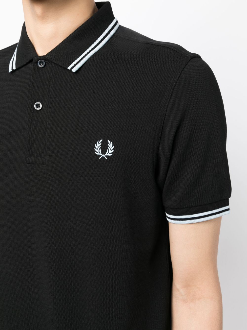 embroidered-logo polo shirt
