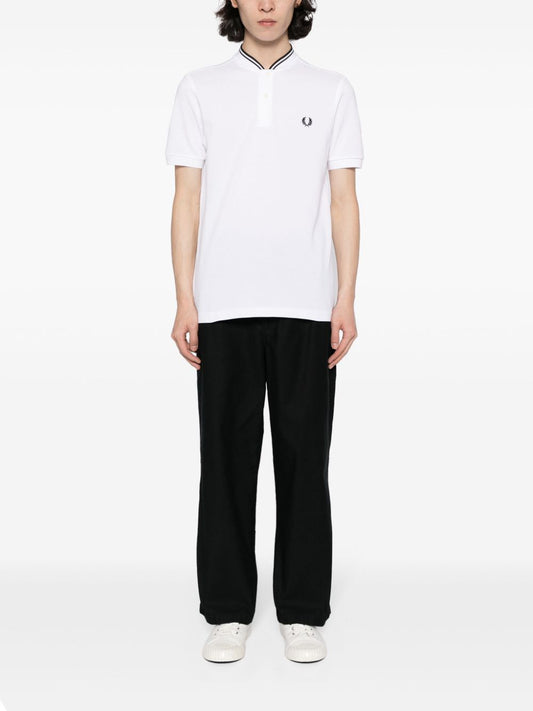 logo-embroidered polo shirt