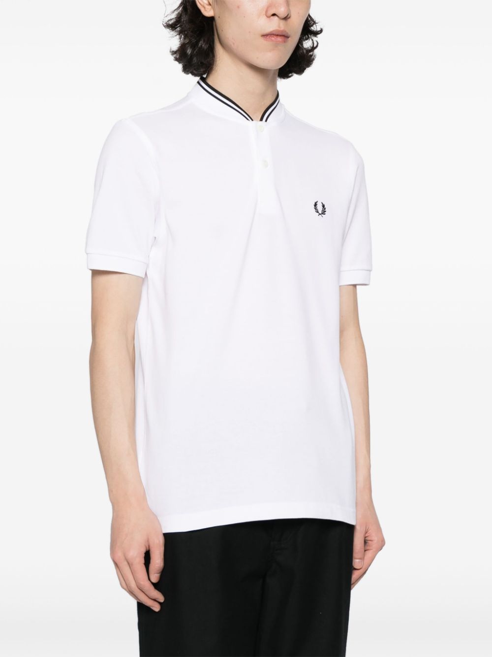 logo-embroidered polo shirt
