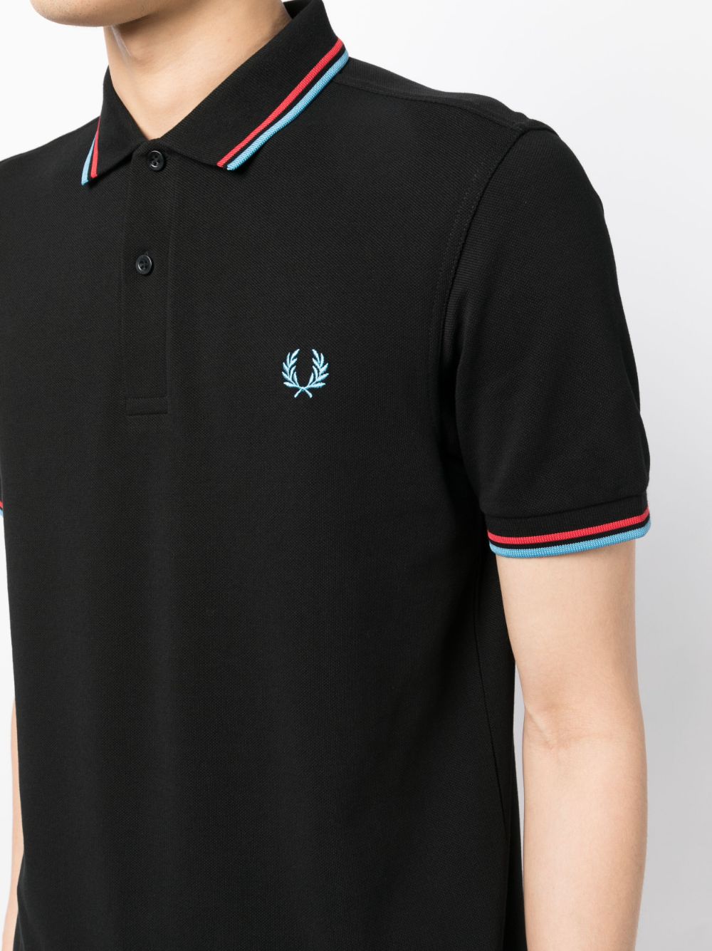 embroidered-logo polo shirt