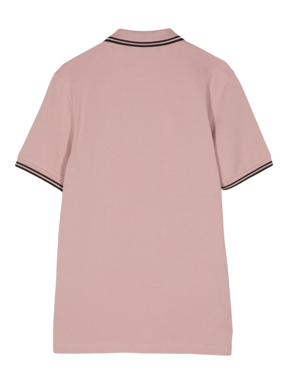 stripe-detail cotton polo shirt
