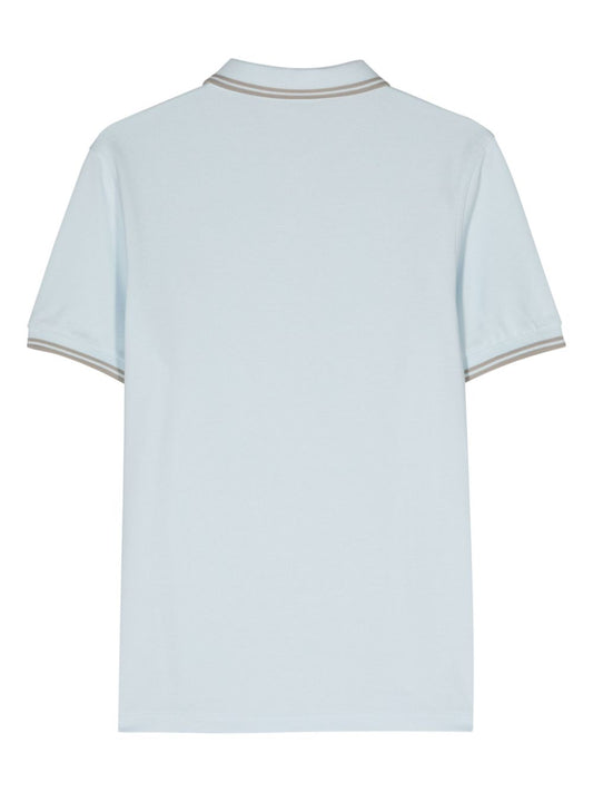 logo-embroidered cotton polo shirt