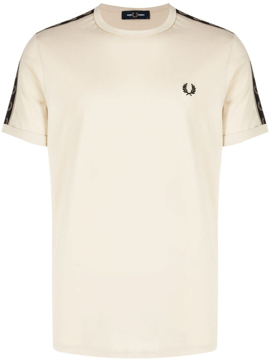 logo-embroidered cotton T-shirt