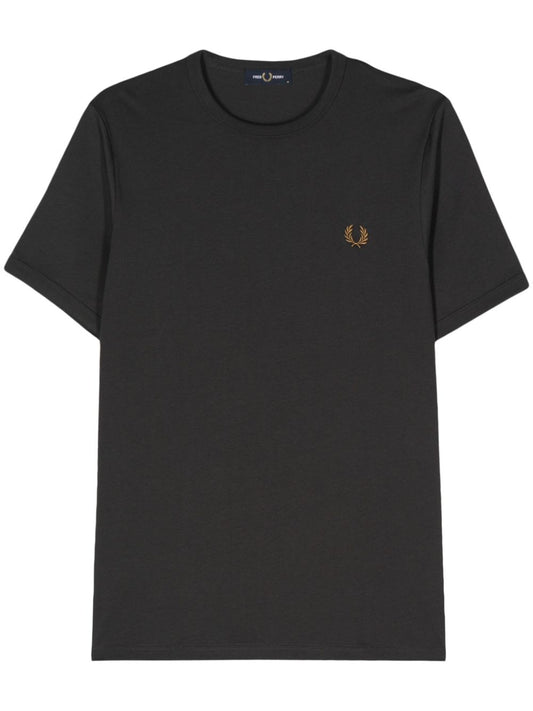 T-shirt en coton avec logo brodé