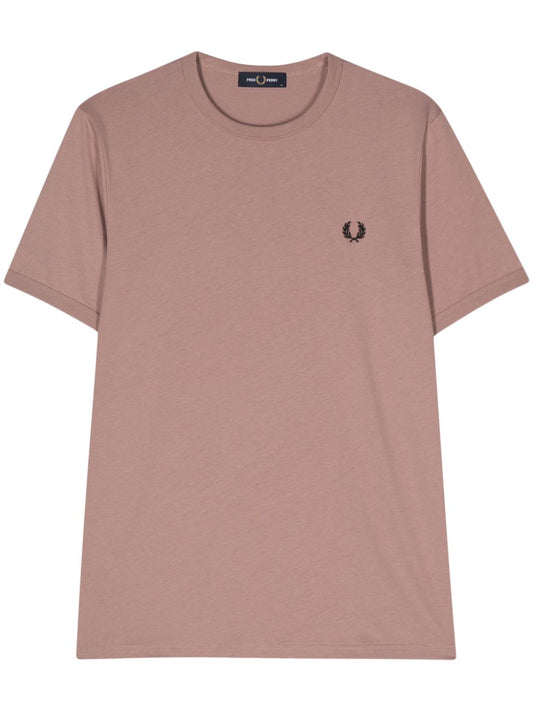 T-shirt en coton avec logo brodé