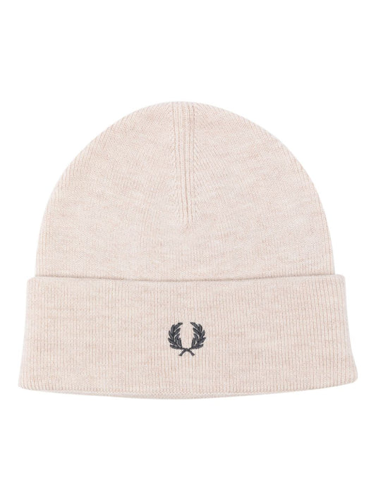 embroidered-logo beanie hat