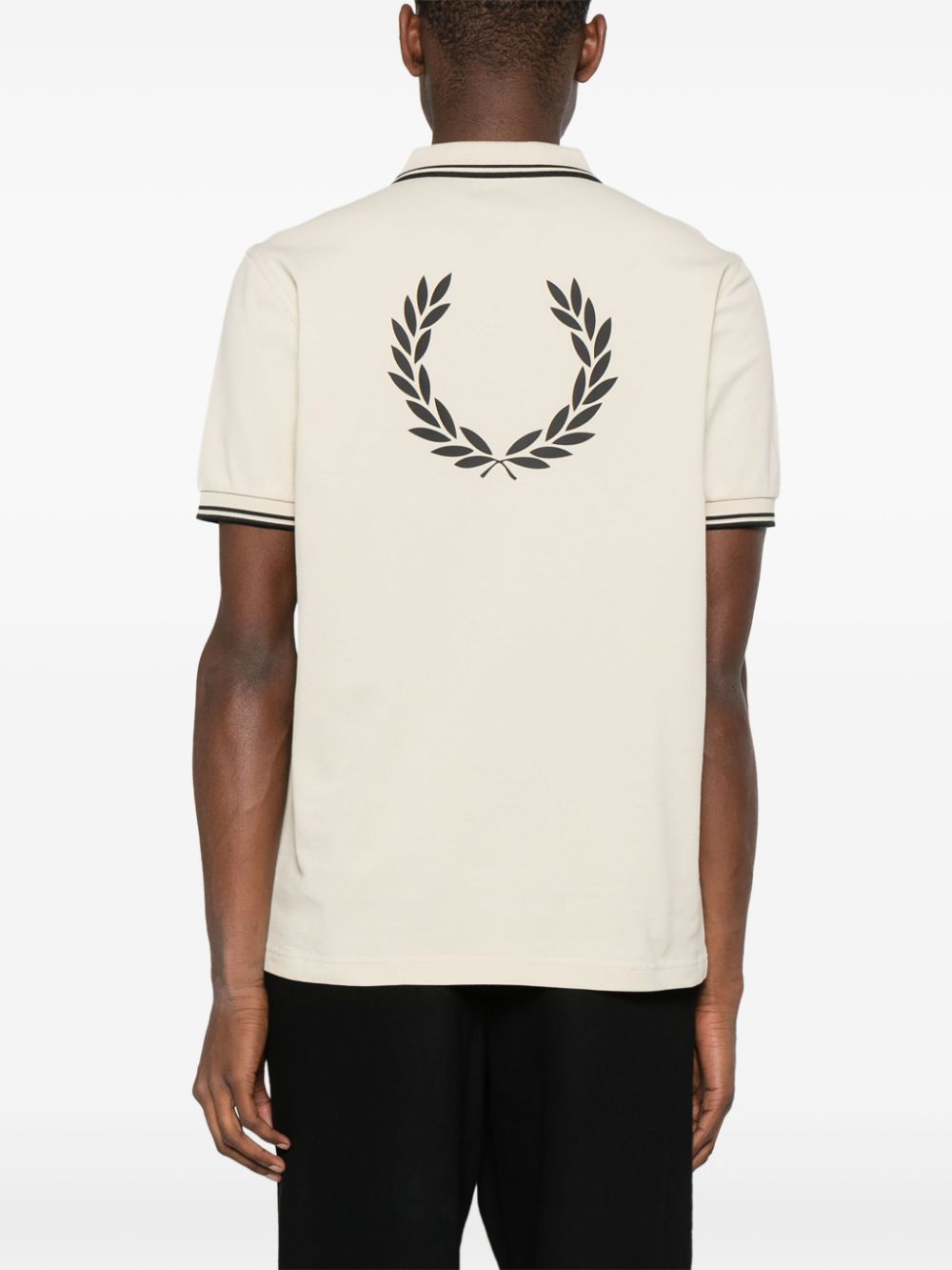 logo-embroidered cotton polo shirt
