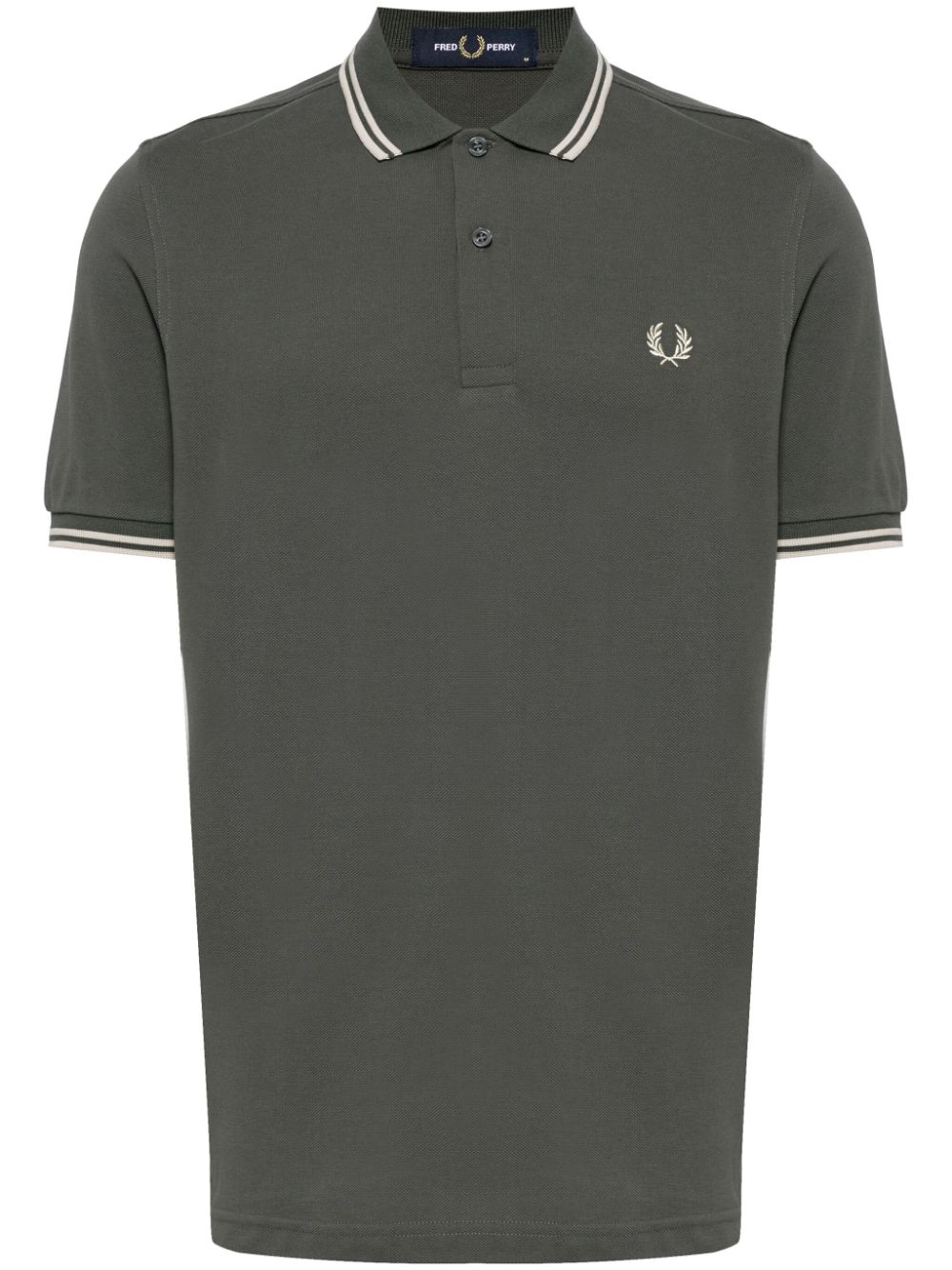 logo-embroidered cotton polo shirt