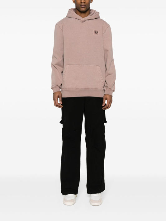 Sweat à capuche avec logo appliqué