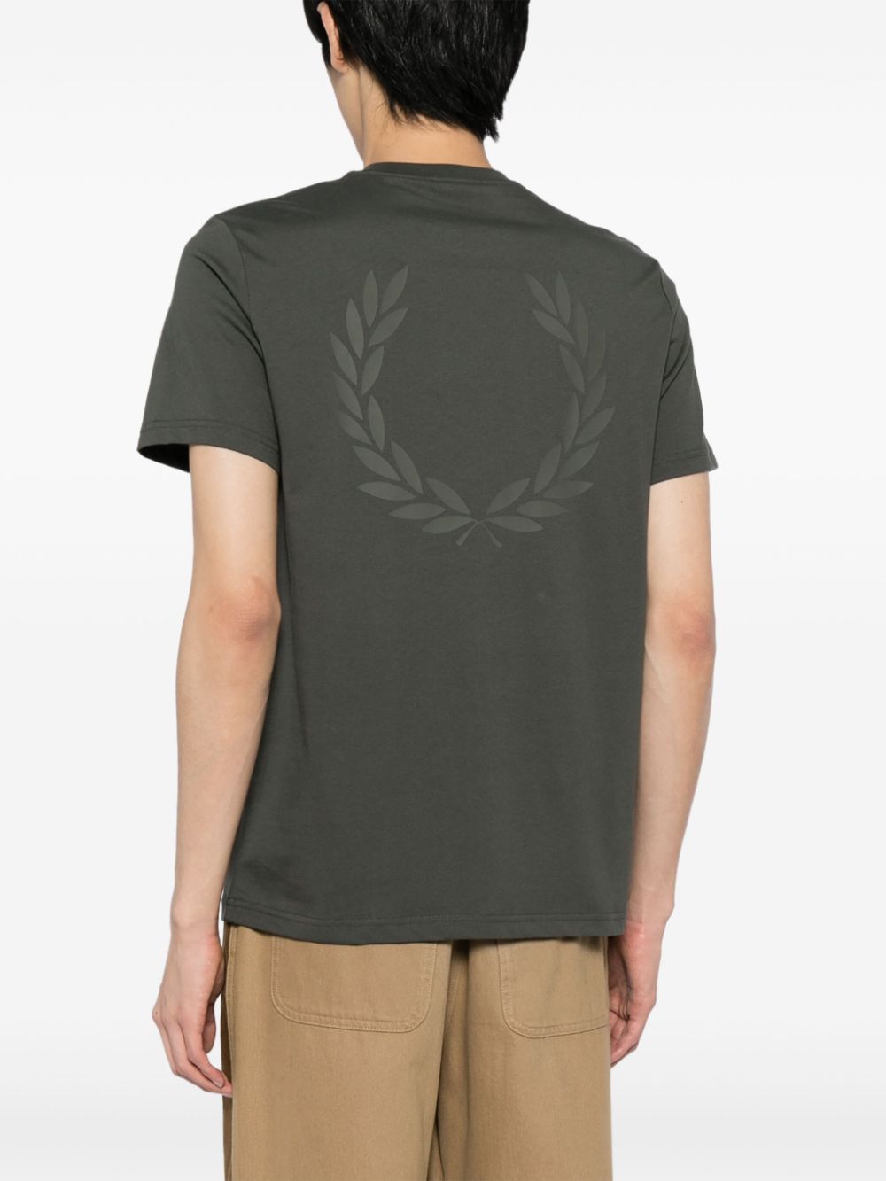 Laurel Wreath-print crew-neck T-shirt
