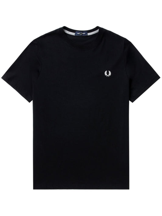 logo-embroidered cotton T-shirt