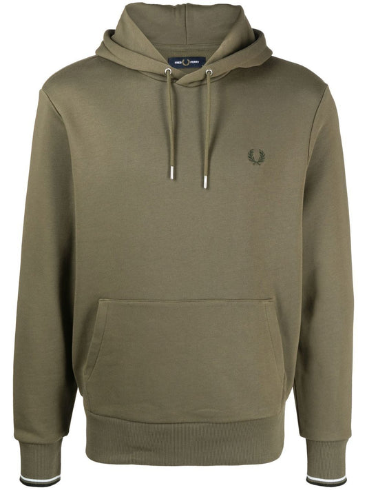 Sweat à capuche avec cordon de serrage et logo brodé