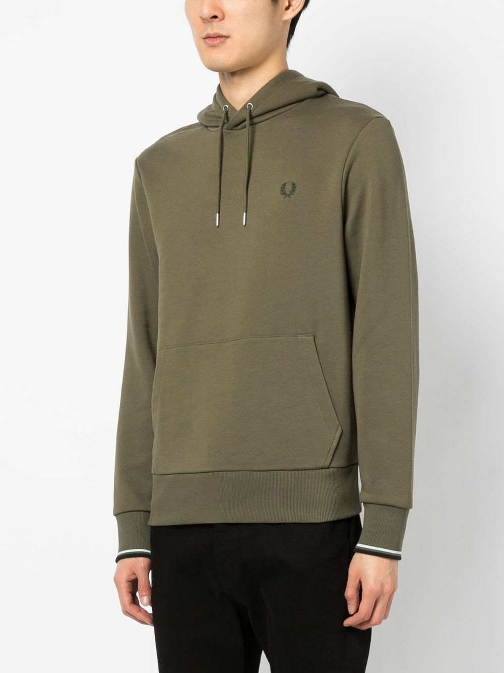 Sweat à capuche avec cordon de serrage et logo brodé