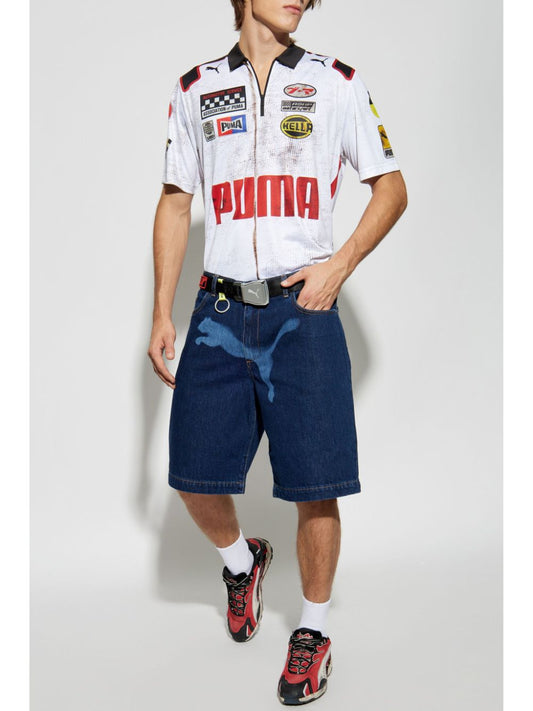 x A$AP Rocky printed polo shirt