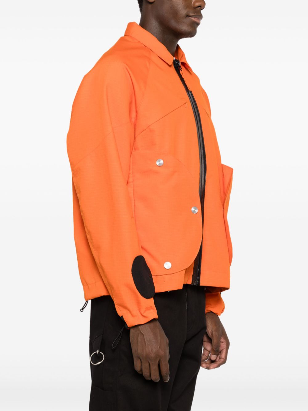 veste chemise à détails cloutés
