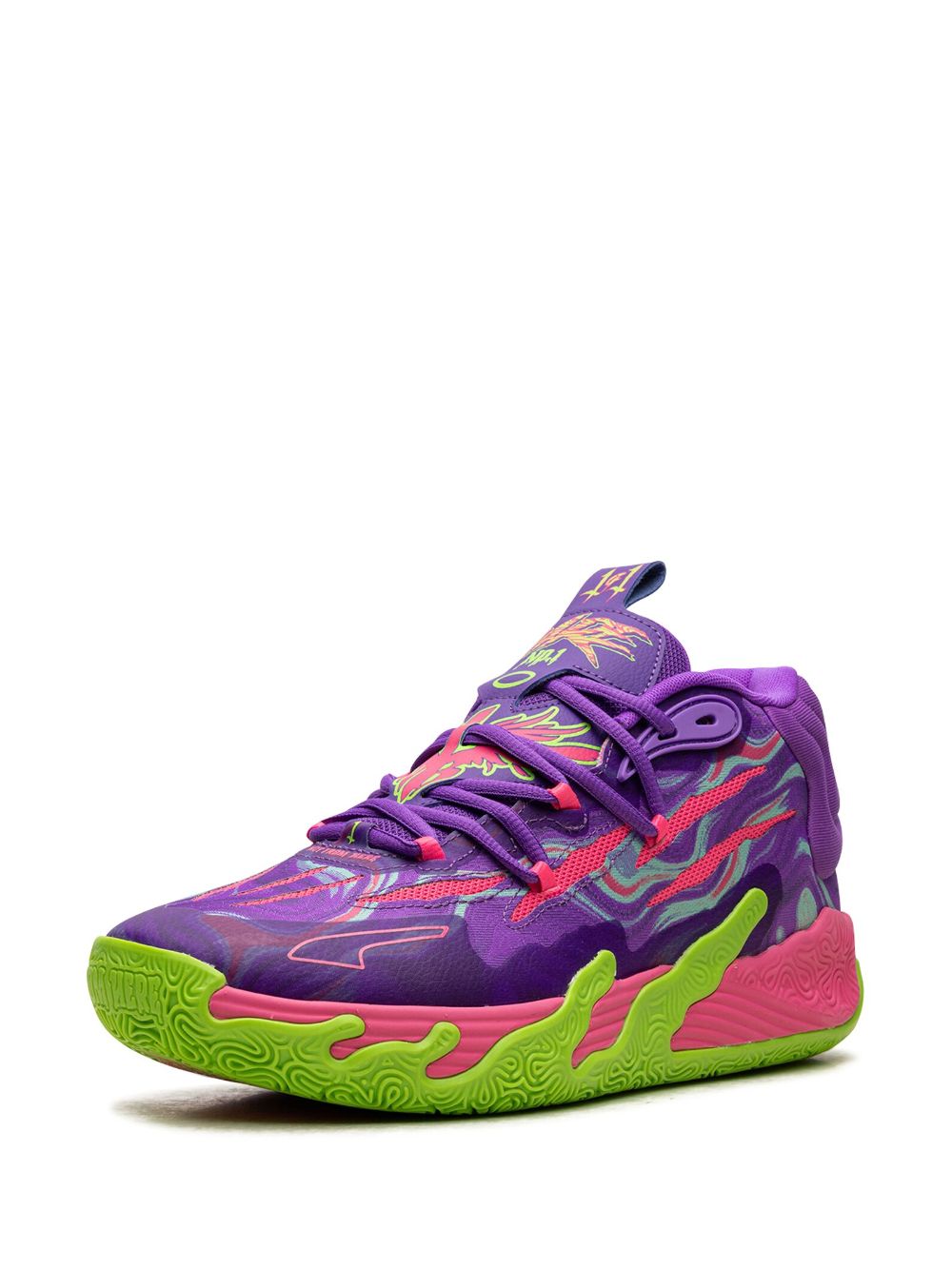 Baskets MB.03 Toxic « Purple Glimmer/Green Gecko »