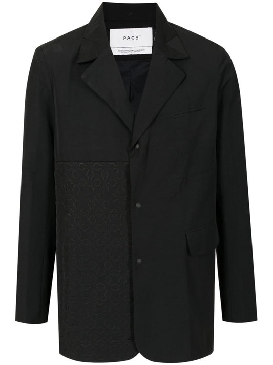 blazer à simple boutonnage découpé