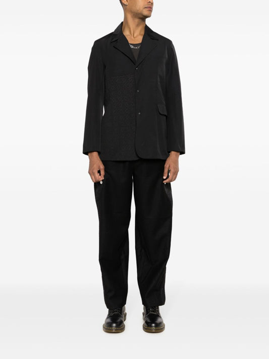 blazer à simple boutonnage découpé