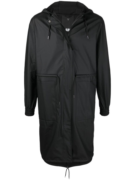 imperméable à capuche avec cordon de serrage