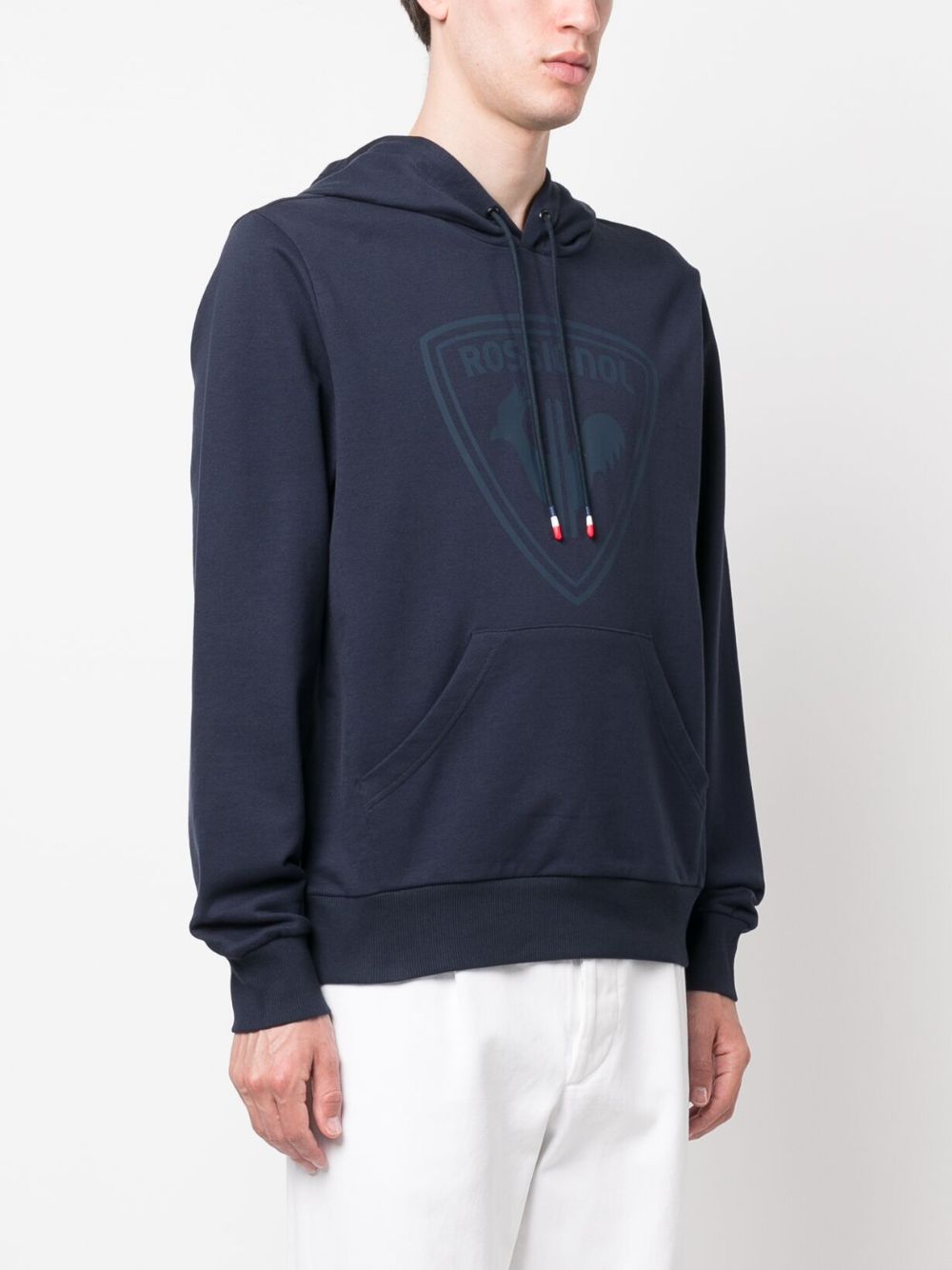 Sweat à capuche en coton avec logo imprimé