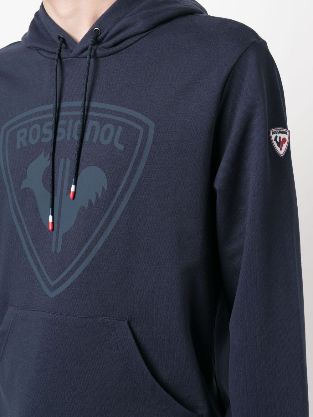 Sweat à capuche en coton avec logo imprimé