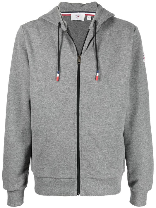 Sweat à capuche zippé avec logo imprimé