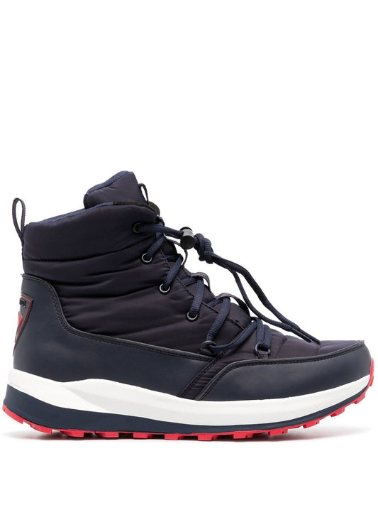 bottes rembourrées avec patch logo