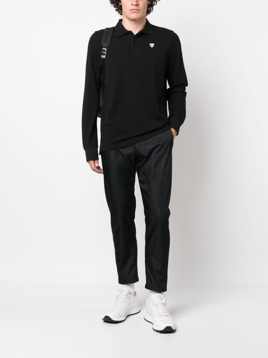 long-sleeve polo shirt