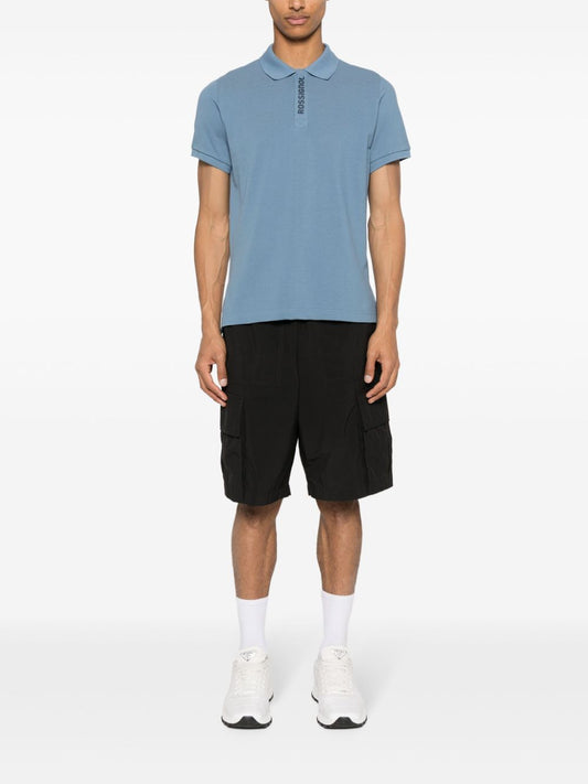 logo-tape polo shirt