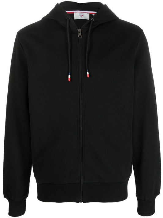 Sweat à capuche zippé avec logo imprimé