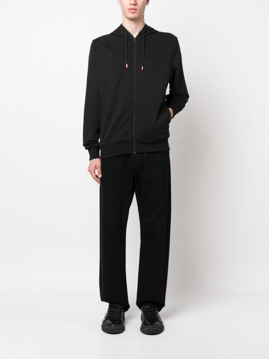 Sweat à capuche zippé avec logo imprimé