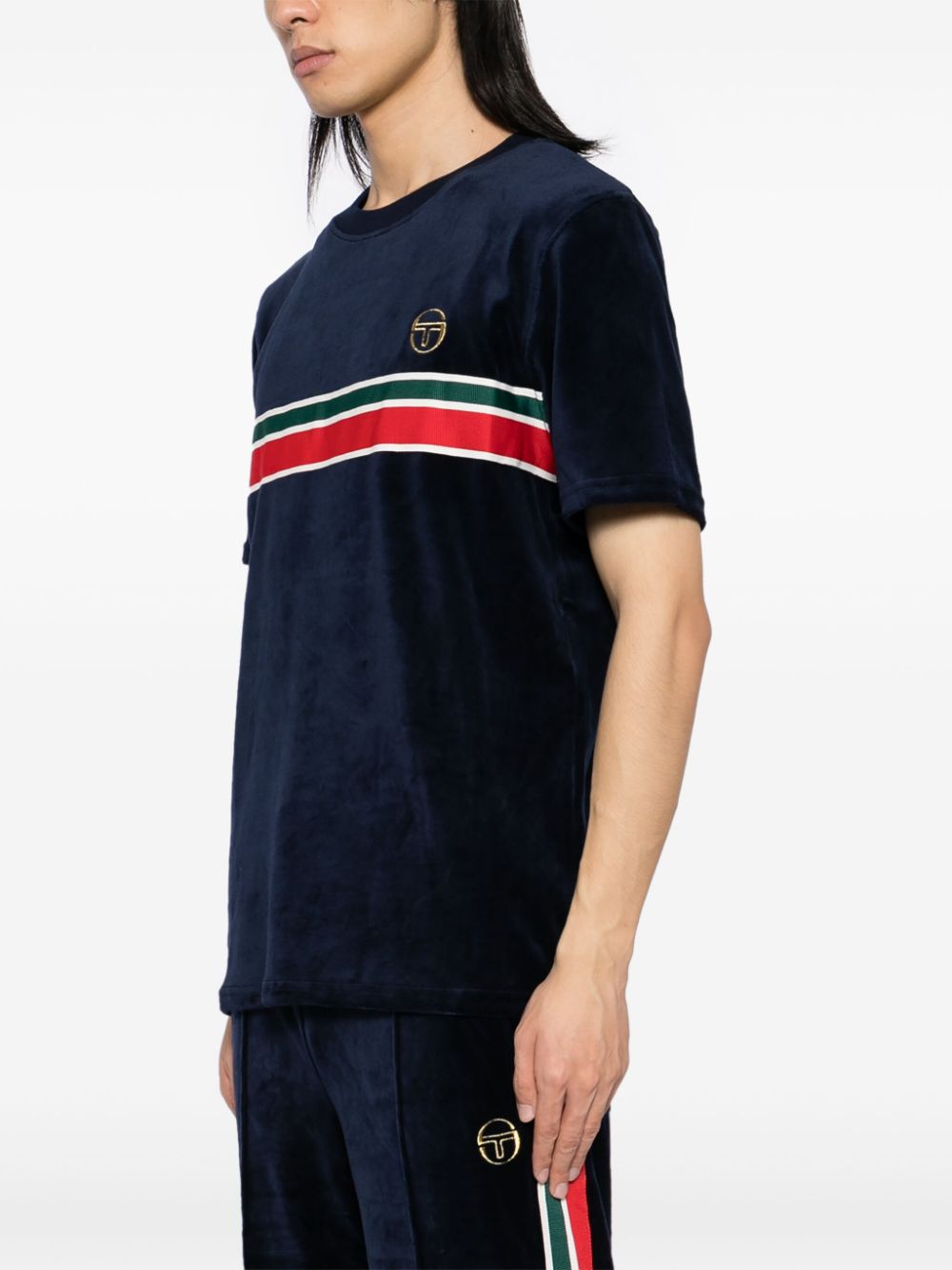 logo embroidered short sleeves T-shirt
