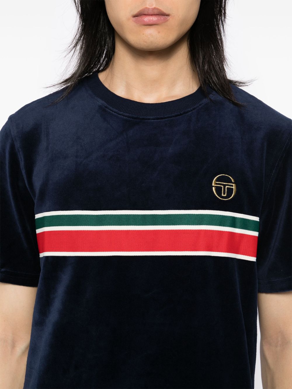 logo embroidered short sleeves T-shirt