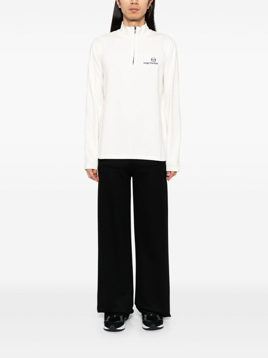 logo embroidery long-sleeves performance T-shirt