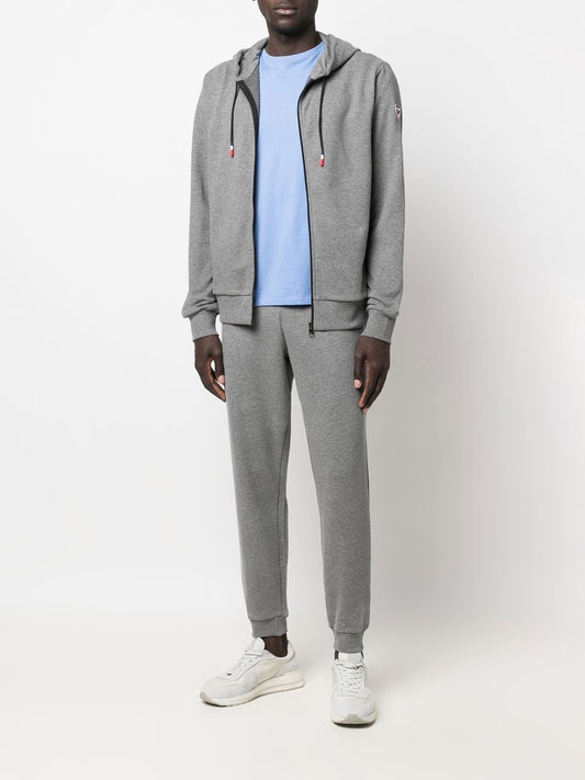 pantalon de survêtement en coton avec patch logo