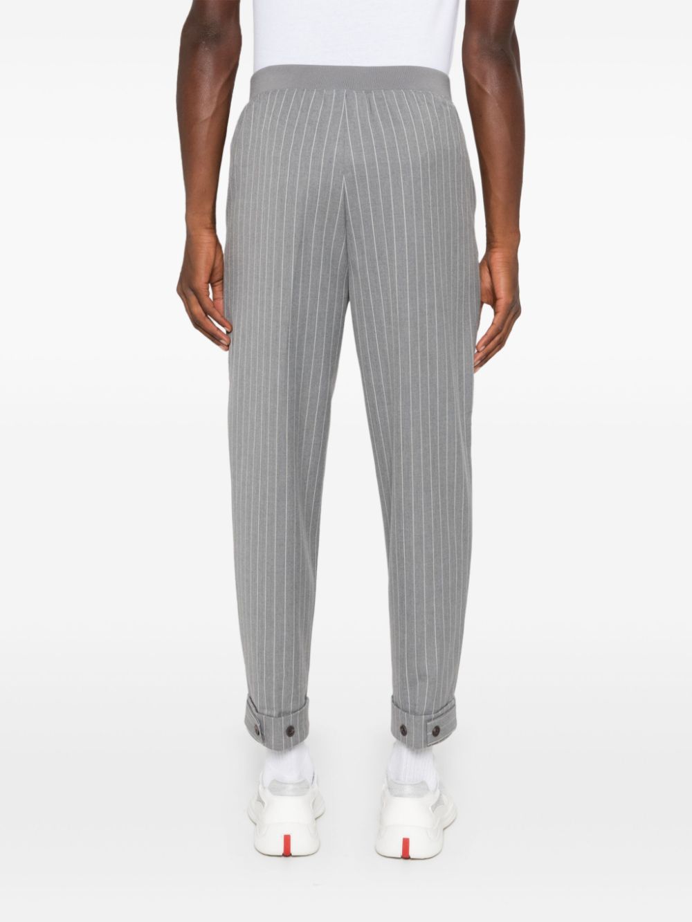 pinstripe trousers
