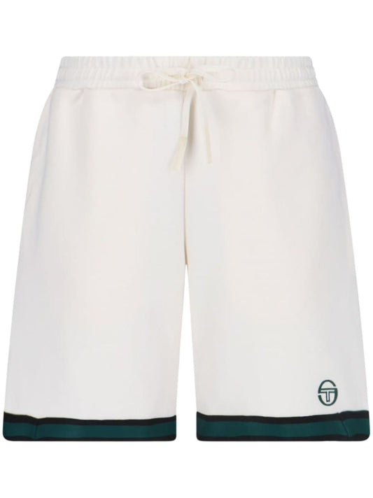 logo-print track shorts