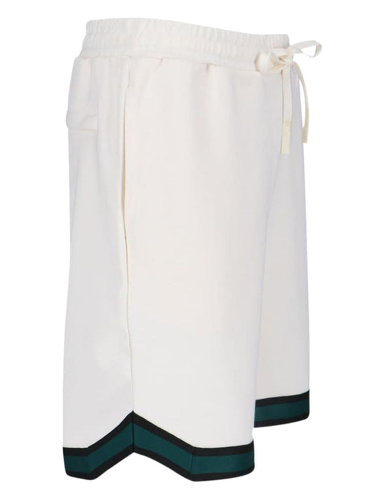 logo-print track shorts