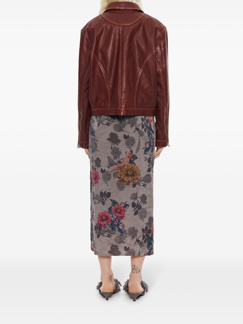 short leather jacket