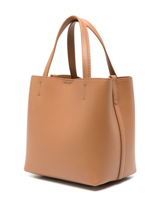 small Chihuahua leather tote bag