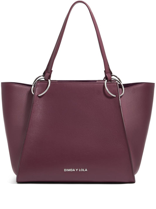 large leather tote bag