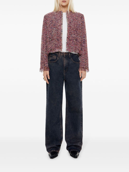 veste courte effilochée