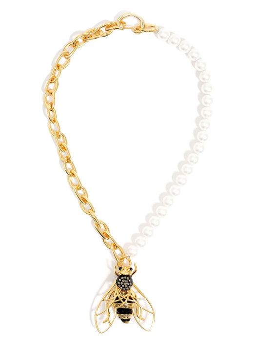 bee-pendant chain necklace