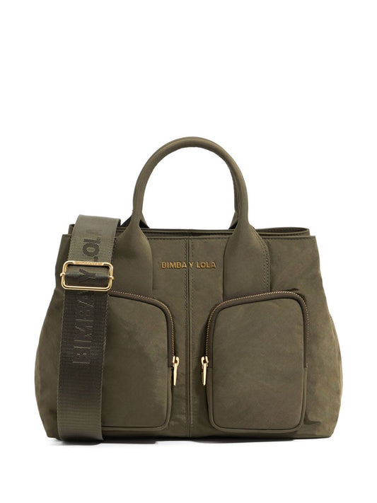 large zip-pocket tote bag