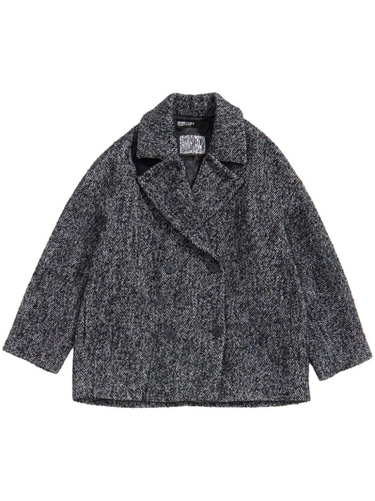 herringbone tailored jacket