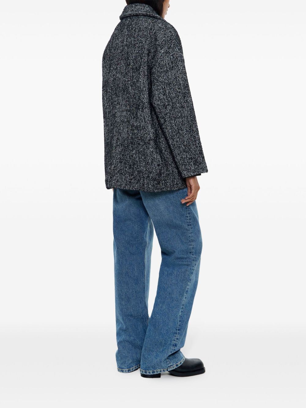 veste tailleur à chevrons