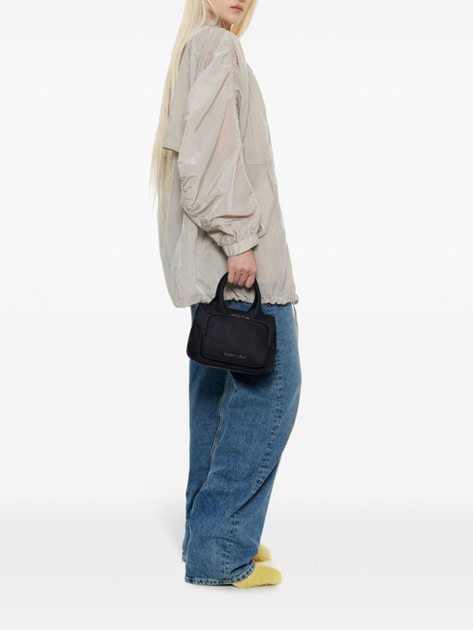 small logo-lettering tote bag