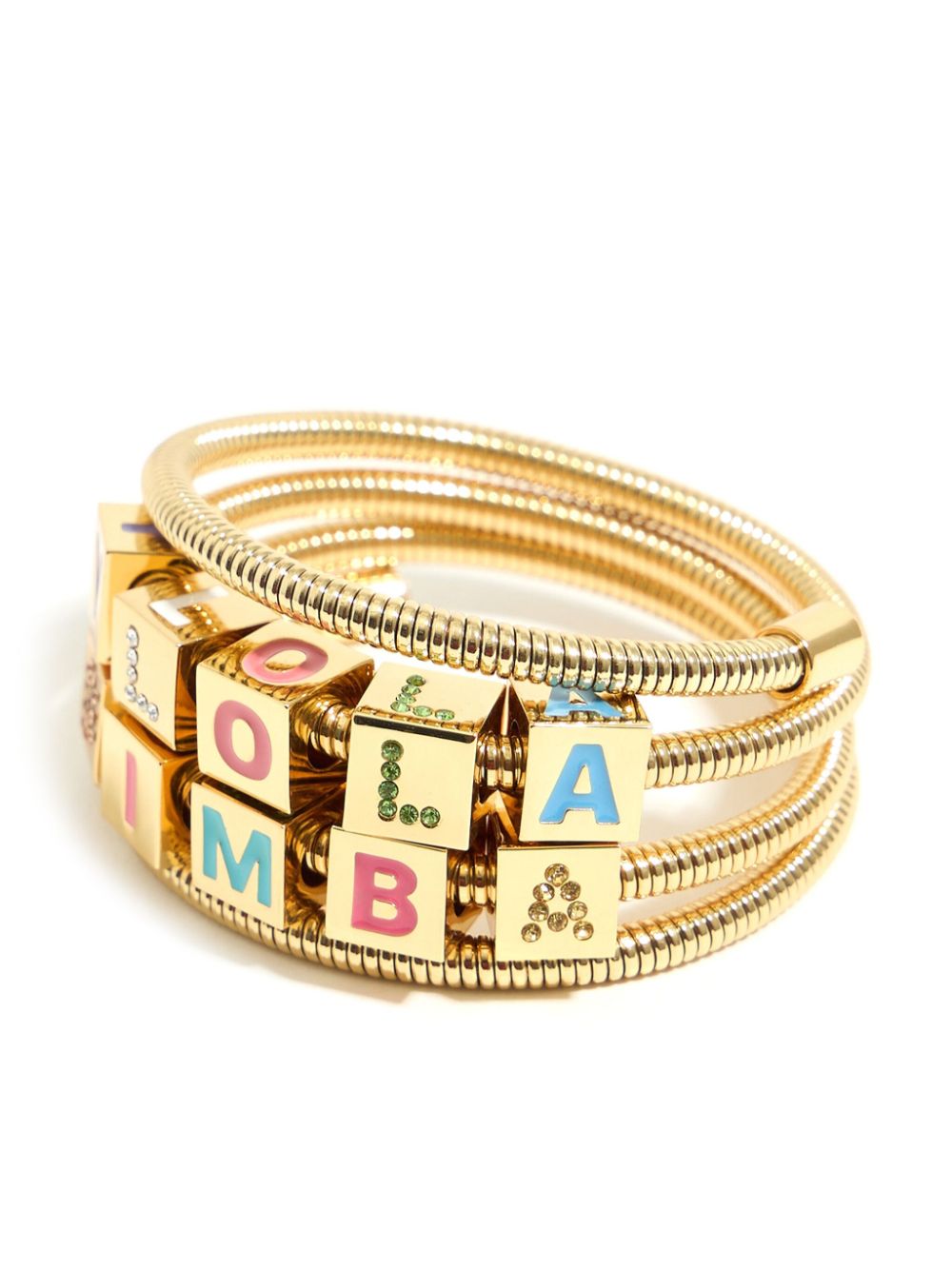 bracelet logo chaîne spiralée