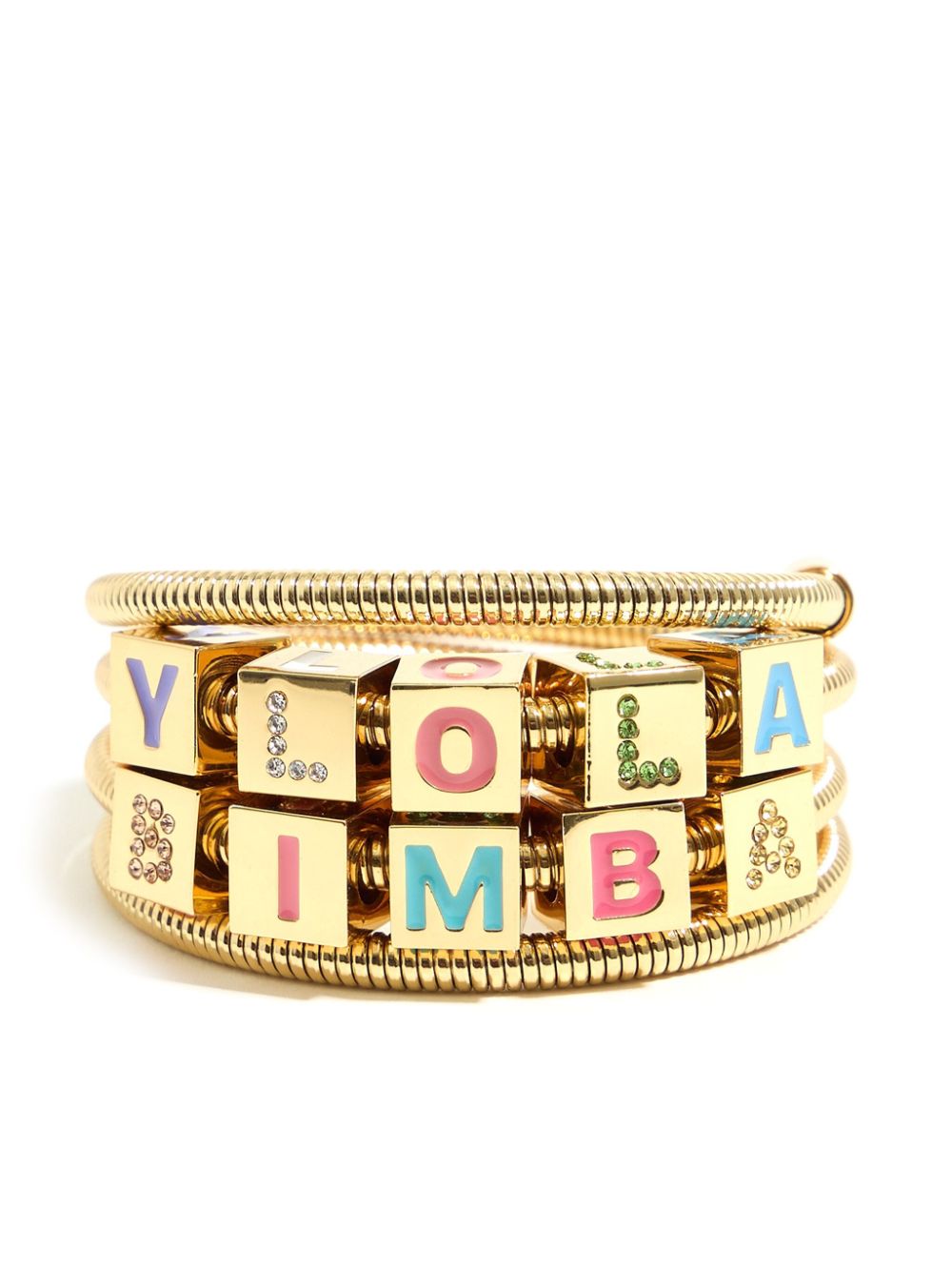 bracelet logo chaîne spiralée
